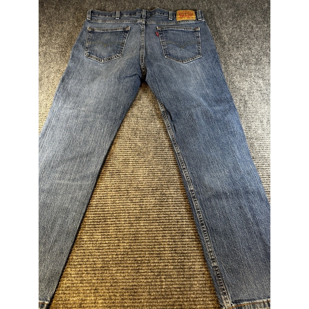 LEVI'S 559 Medium Wash Straight Leg Distressed Blue Denim Jeans Men's 38 x 30